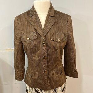 Etcetera Brown Tailored Blazer Jacket